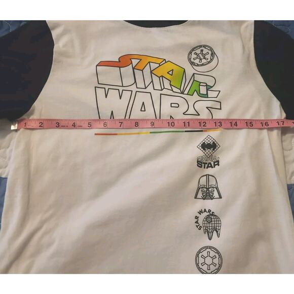 Boys XL White Star Wars Gamer Darth Vader T Shirt - Picture 4 of 6
